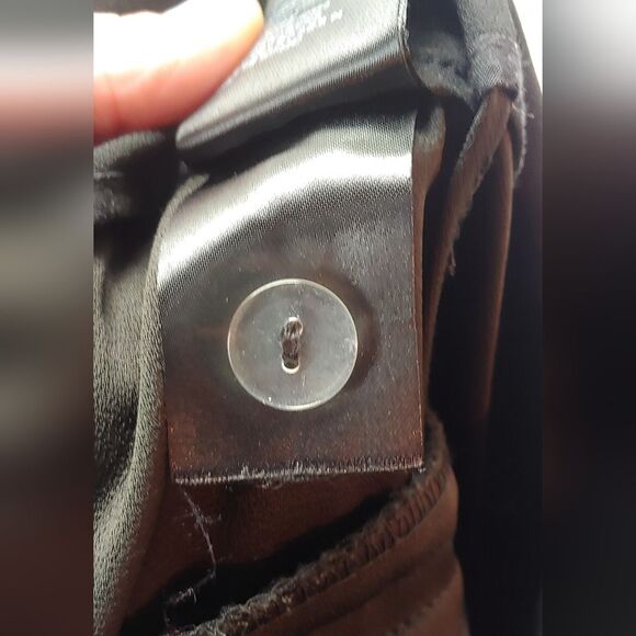 H&M High Rise Pleated Pants Trousers Sz 10 Black - Picture 7 of 12